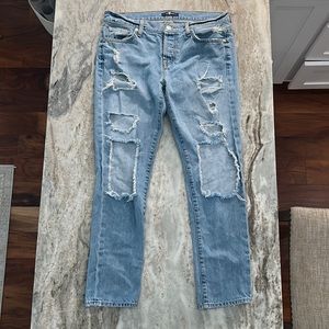 7 For All Mankind Josefina Distressed Boyfriend Size 26